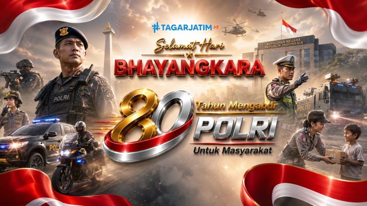 iklan ucapan selamat hari bhayangkara dari tagarjatim.id