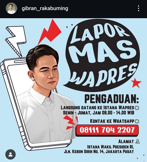 aduan layanan gibran