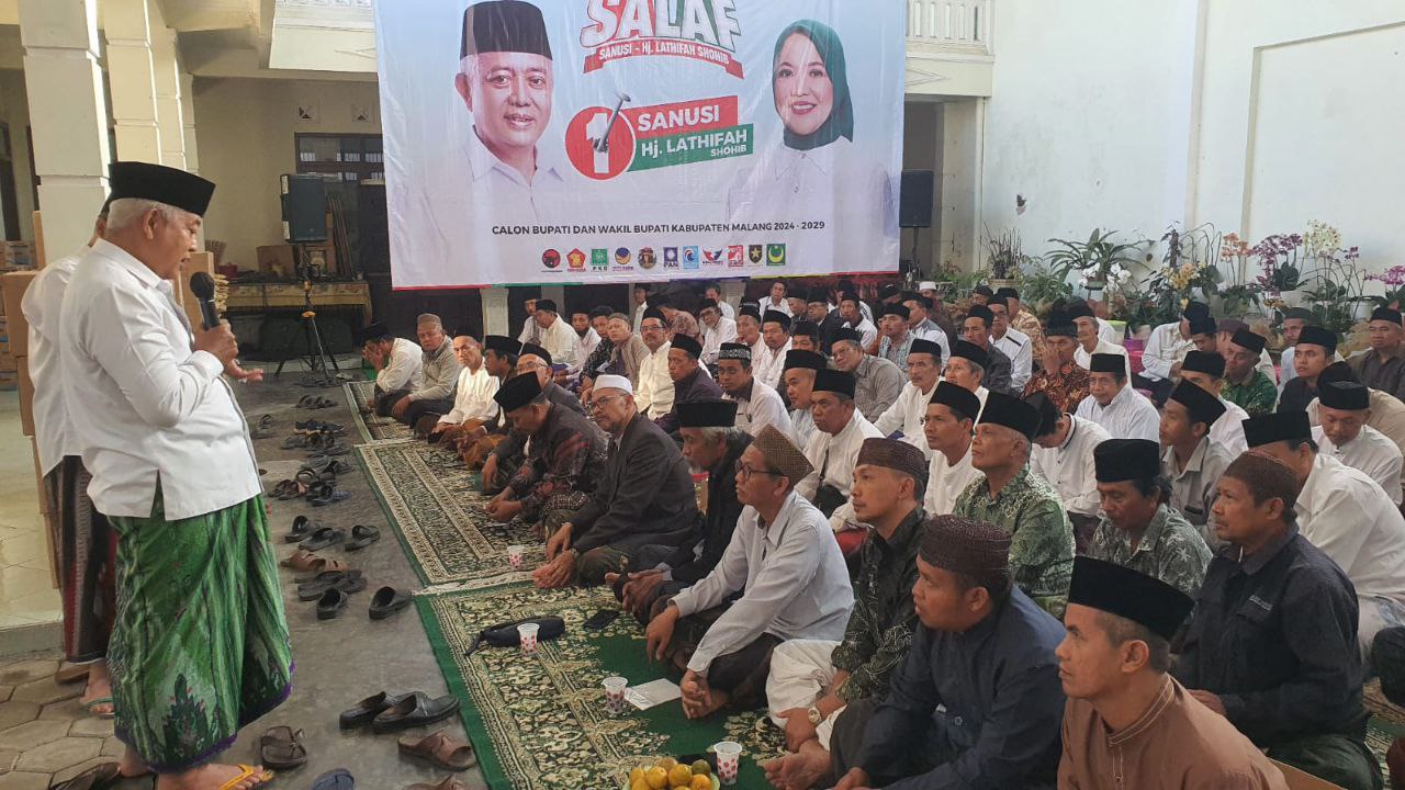 Ratusan Kyai Kampung Datangi Kediaman Sanusi, Nyatakan Dukungan untuk Kemenangan Salaf