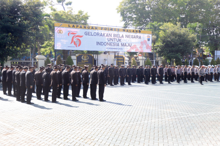 Polres Malang Gelar Upacara Hari Bela Negara 2024: Momentum Refleksi Nasionalisme