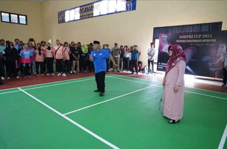 Bupati Malang Buka Turnamen Bulutangkis KORPRI Cup 2024