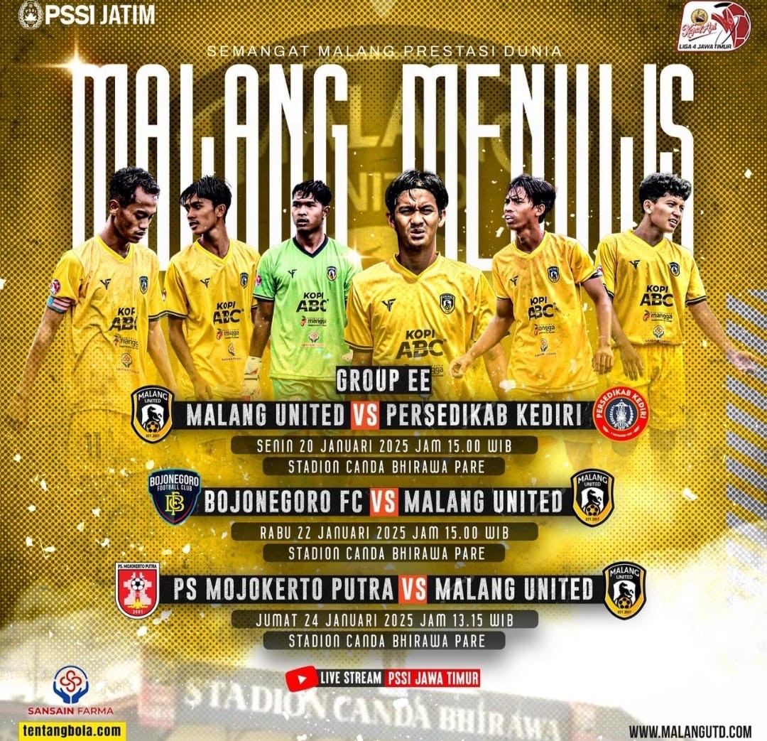 Tergabung di Grup EE, Malang United Siapkan Komposisi Terbaik Pada Fase 32 Besar Liga 4 Jatim 10 c1145d0a f6a5 46cf 8f78 98c8ffe6a262