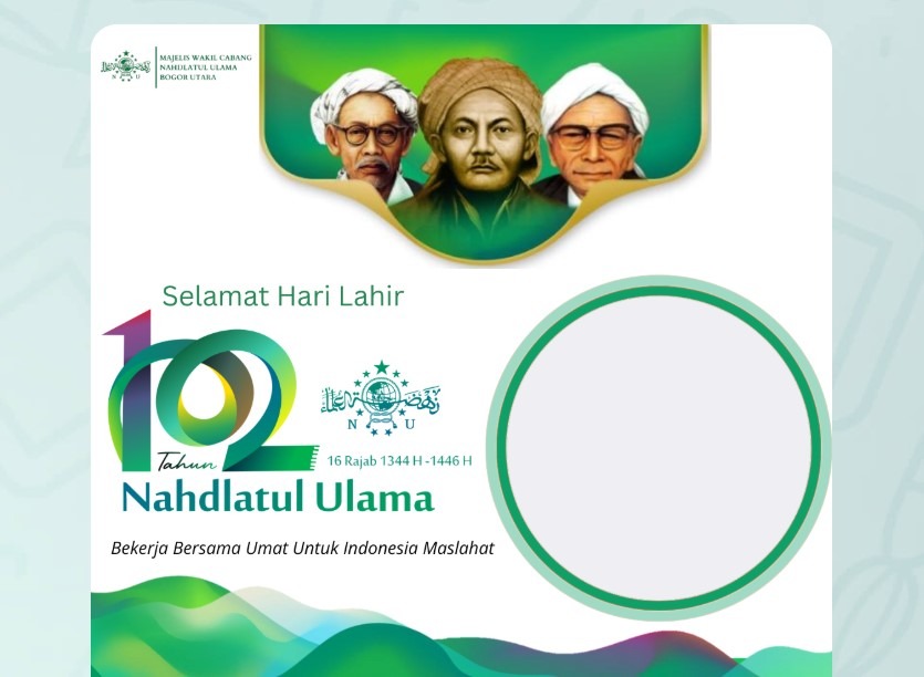Berikut Link Twibbon Aneka Desain Harlah ke-102 NU