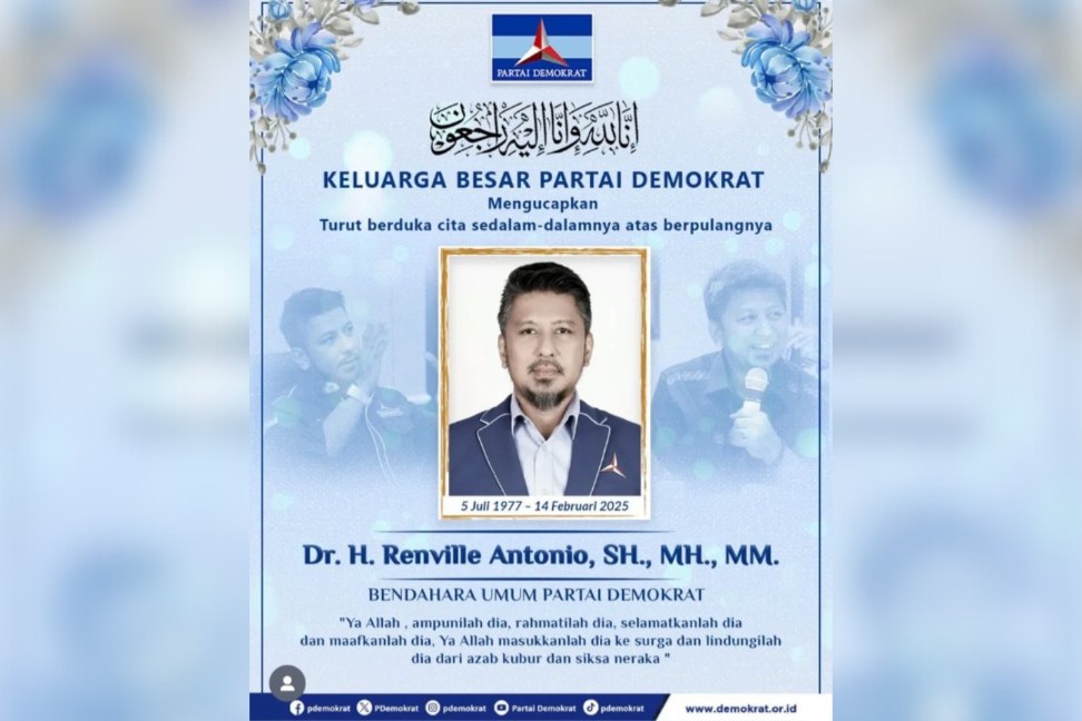 Meninggal Kecelakaan di Situbondo, Ini Profil Bendum DPP Demokrat Renville Antonio 15 IMG 20250214 125256