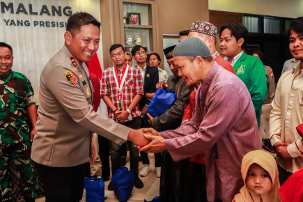 Polres Malang Gandeng Mahasiswa Gelar Baksos Sambut Ramadan