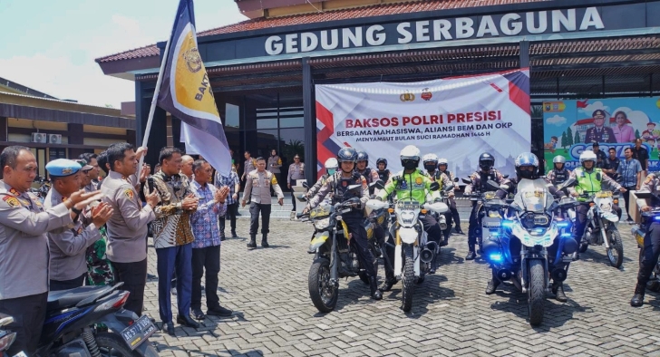 Sambut Ramadhan, Polresta Sidoarjo dan Mahasiswa Gelar Baksos Presisi