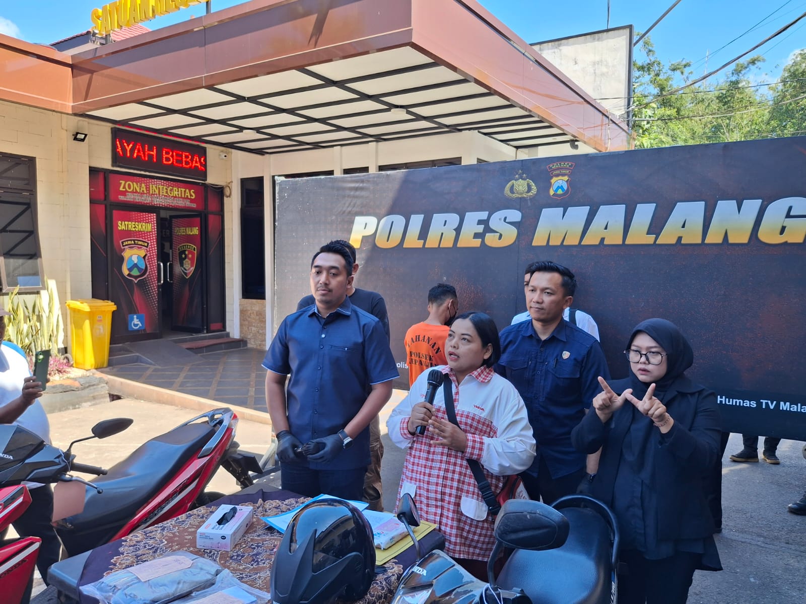 Polisi Tangkap Pencuri Motor Milik Penjual Yakult Keliling