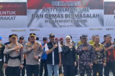 Deklarasi Anti Premanisme dan Ormas Bermasalah di Kota Malang (Tagarjatim.id/ Puput Hajarani)