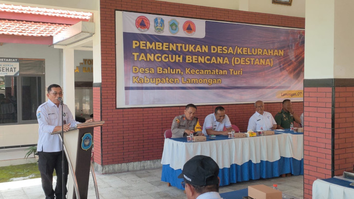 Tingkatkan Kesiapsiagaan Warga, BPBD Jatim Bentuk Desa Tangguh Bencana di Balun, Lamongan