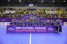 Skuad Unggul FC Malang usai keluar sebagai juara 3 Liga Futsal Profesional Indonesia musim 2024-2025, usai menyingkirkan Fafage Banua di dua leg sekaligus. (Foto Dok Unggul FC Malang)