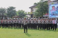 Apel gelar pasukan Polres Jombang dalam rangka operasi patuh semeru 2025 (Istimewa)