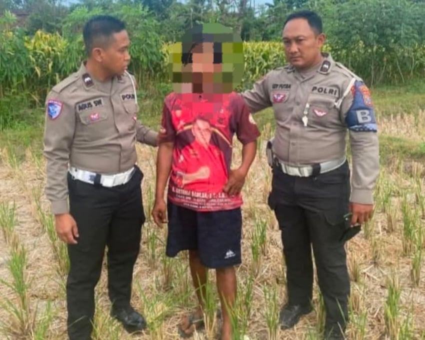 Pelaku Tabrak Polisi di Blitar Ditangkap Saat Sembunyi