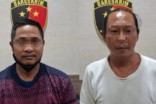 Dua tersangka S dan AR saat diamankan polisi dari wilayah Delegan Panceng.