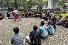 Monolog I Gusti Ngurah Rai di depan Auditorium Universitas Brawijaya (Istimewa)