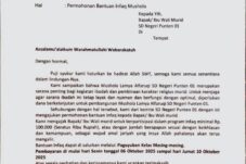 Viral Surat Infaq Pembangunan Musala SD Negeri di Kota Batu Beratkan Wali Murid