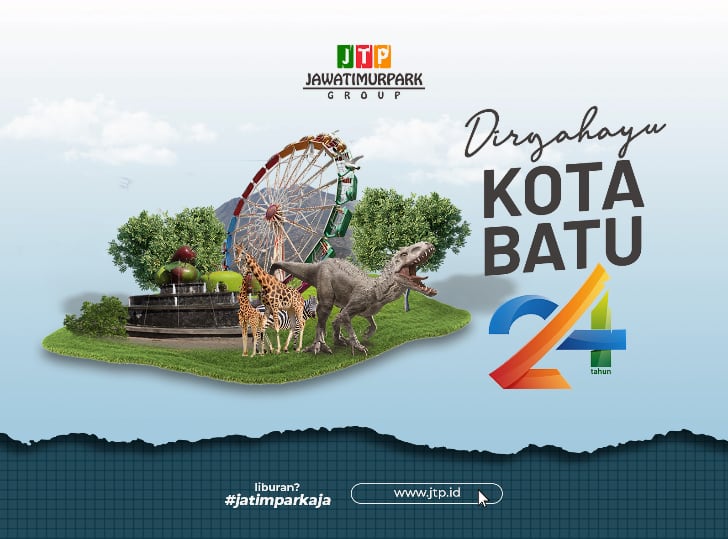 iklan ucapan HUT kota batu ke 24 dari Jatim Park Grup