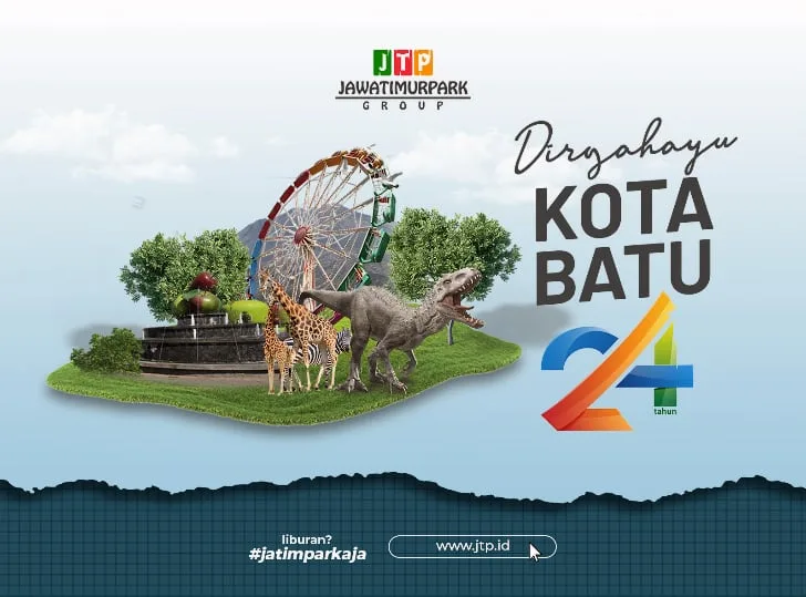 iklan ucapan HUT kota batu ke 24 dari Jatim Park Grup