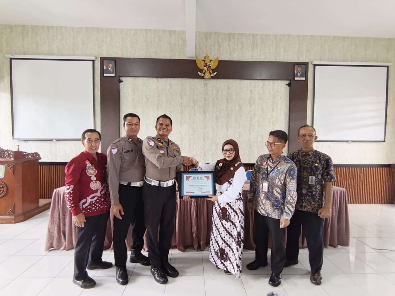 Satlantas Polres Malang Raih Penghargaan atas Edukasi Keselamatan Lalu Lintas