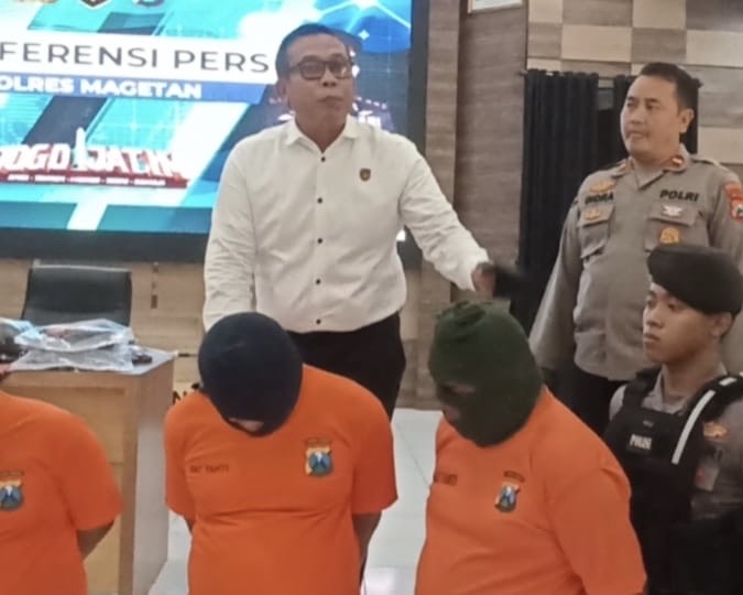 Polres Magetan Tangkap 3 Residivis Perampok dengan Sasaran Nenek-nenek