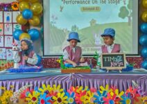 Siswa TK A KBTK Al Hikmah Surabaya Tampil Komunikatif dan Percaya Diri pada Momen POS. (Yola/ Tagarjatim.id)