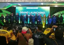 Tim voli putri GPPI saat launching tim dan Jersey menyambut ajang Proliga 2026.( Foto- bib Muhammad/ Tagarjatim.id)