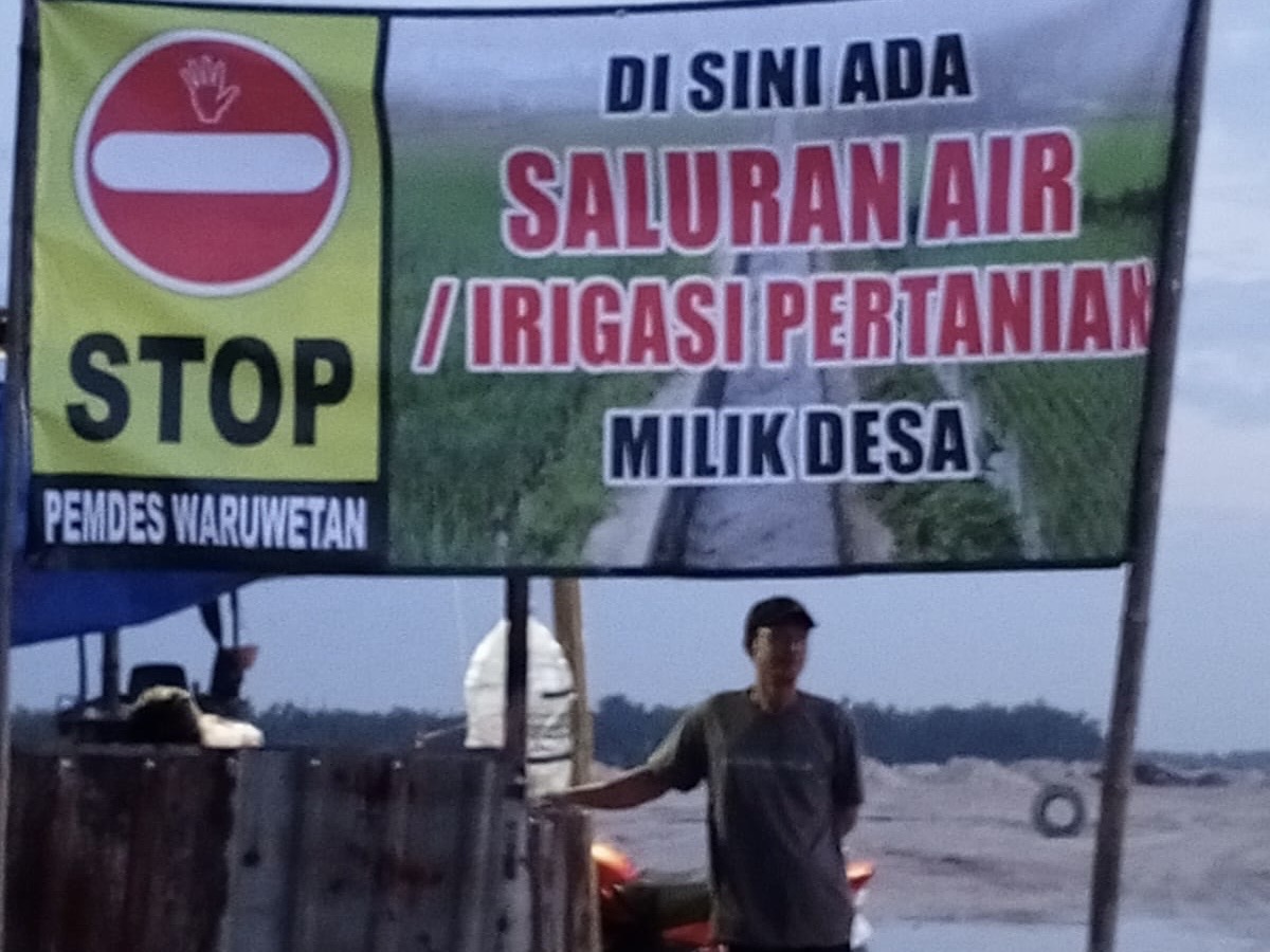 Saluran Irigasi Diduga Diuruk Perusahaan, Polemik Lahan Terjadi di Waru Wetan Lamongan