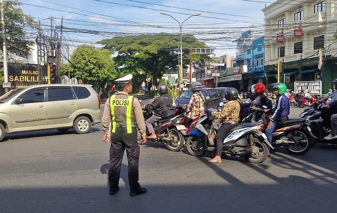 Polresta Malang Kota Siagakan Puluhan Personel, Antisipasi Lonjakan Arus Libur Imlek dan Jelang Ramadhan