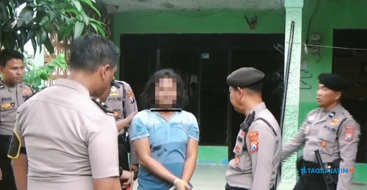 Bawa Sajam, Seorang ODGJ di Ngawi Diamankan Paksa Polisi Gunakan Senjata Kejut