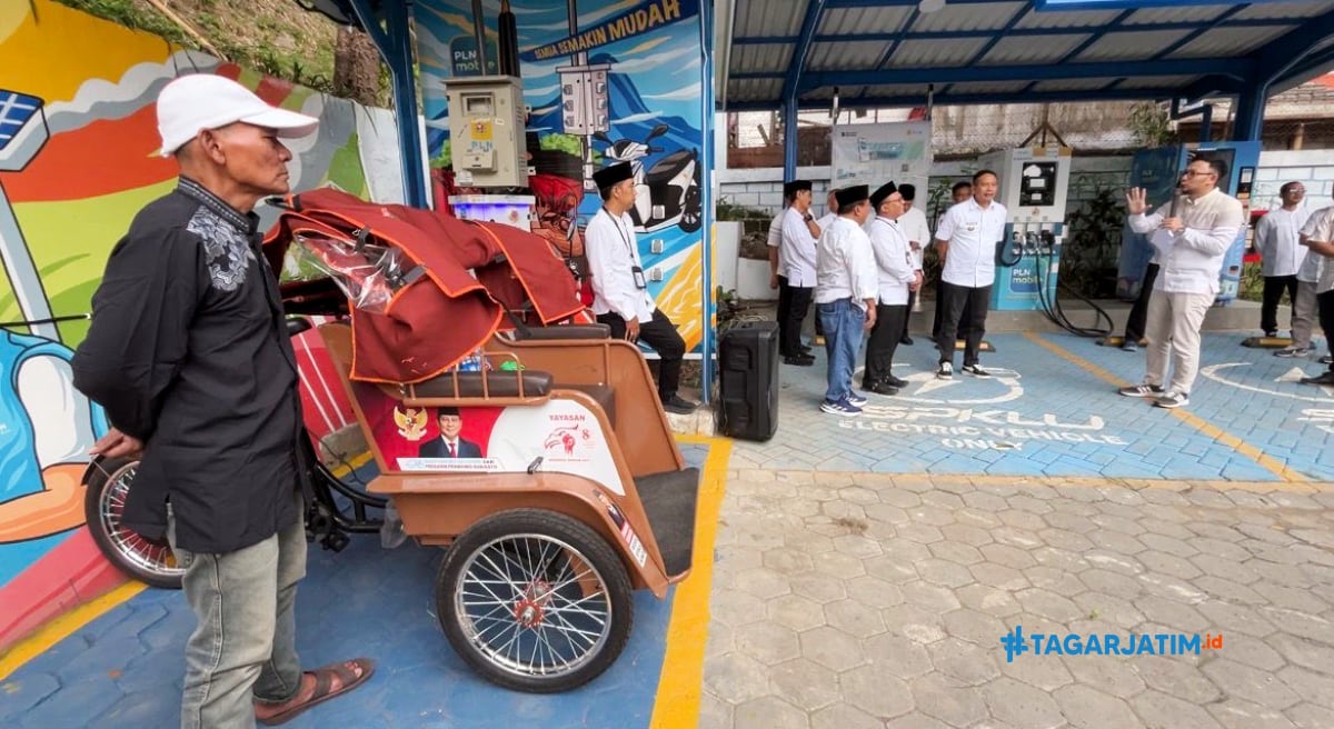 PLN dan Pemkot Malang Resmikan SPLU untuk Operasional Becak Listrik