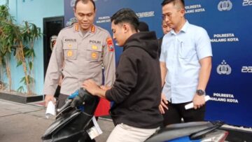 Aksinya Terekam CCTV, Dua Bocah Pelaku Curanmor Berhasil Diamankan Polresta Malang Kota