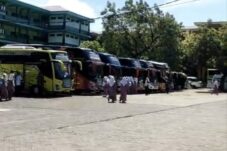 Polres Lamongan Amankan Kepulangan 868 Santri Ponpes Sunan Drajat