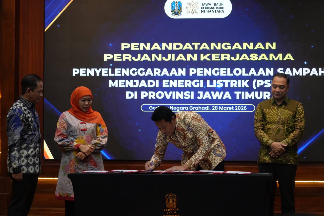 Pemkab Sidoarjo Teken Kerja Sama Pengolahan Sampah Menjadi Energi Listrik