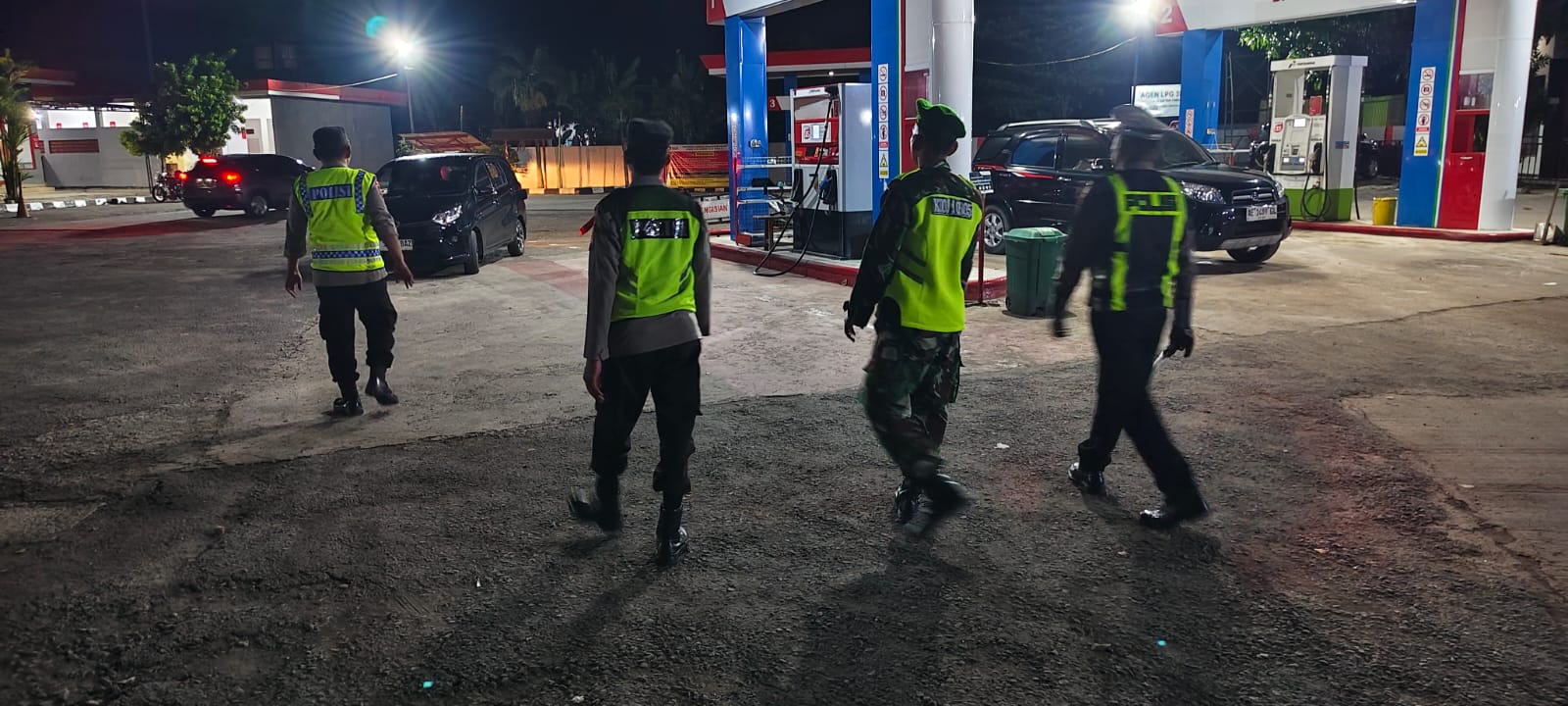 Polres Ngawi Intensifkan Patroli Malam di SPBU Antisipasi Gangguan Kamtibmas Disaat Arus Balik Lebaran