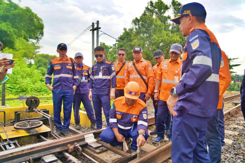 KAI Daop 7 Madiun Cek Lintas Talun-Tulungagung, Pastikan Keamanan Angkutan Lebaran 2026