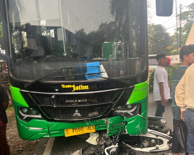 Kecelakaan Bus Trans Jatim dan Motor di Solokuro, Satu Tewas