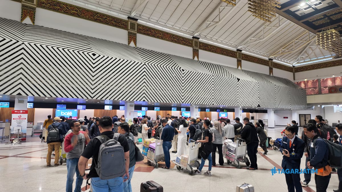 Puncak Arus Balik di Bandara Juanda Tembus 52.648 Penumpang dalam Sehari