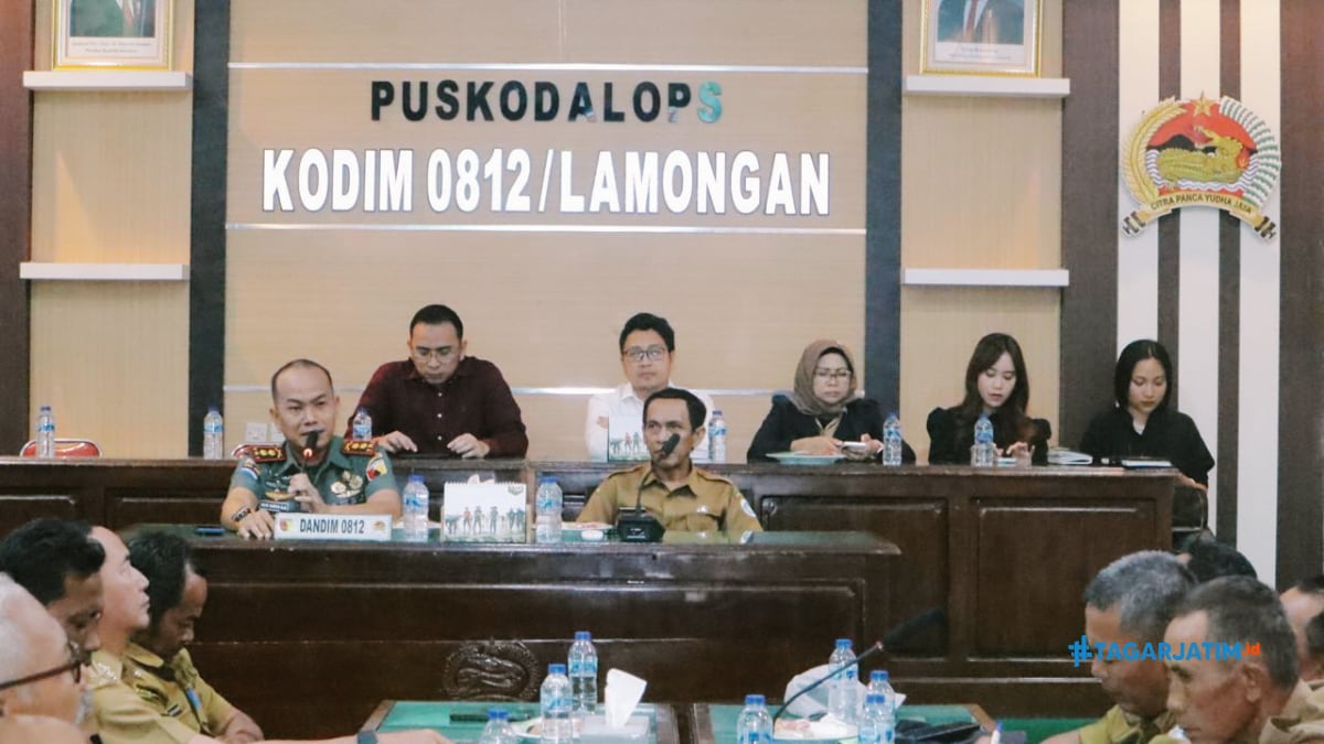 Rakor Kodim Lamongan Bahas Penguatan Koperasi Desa
