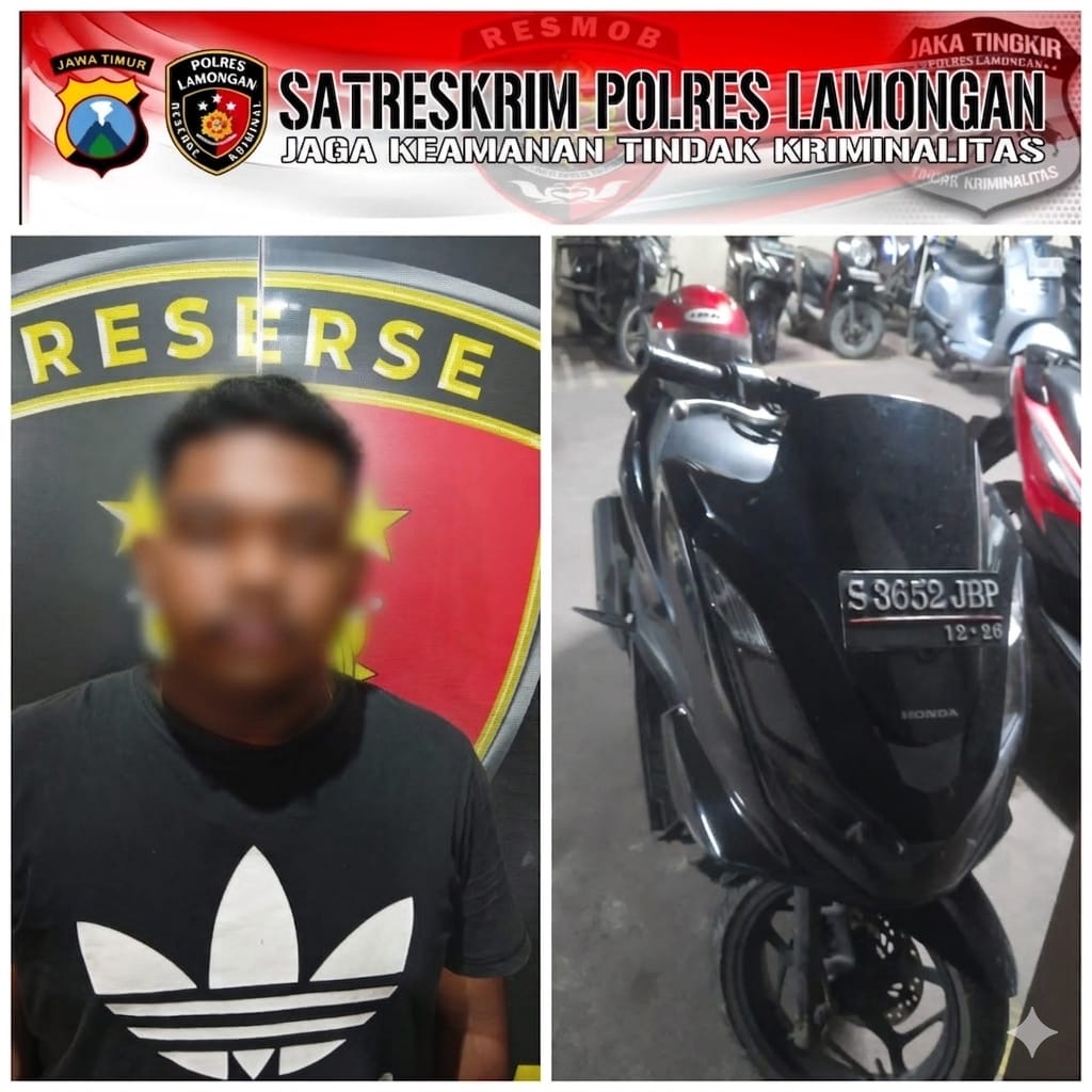 Polres Lamongan Tangkap Jambret di Babat, Pelaku Dibekuk Kurang dari 3 Hari