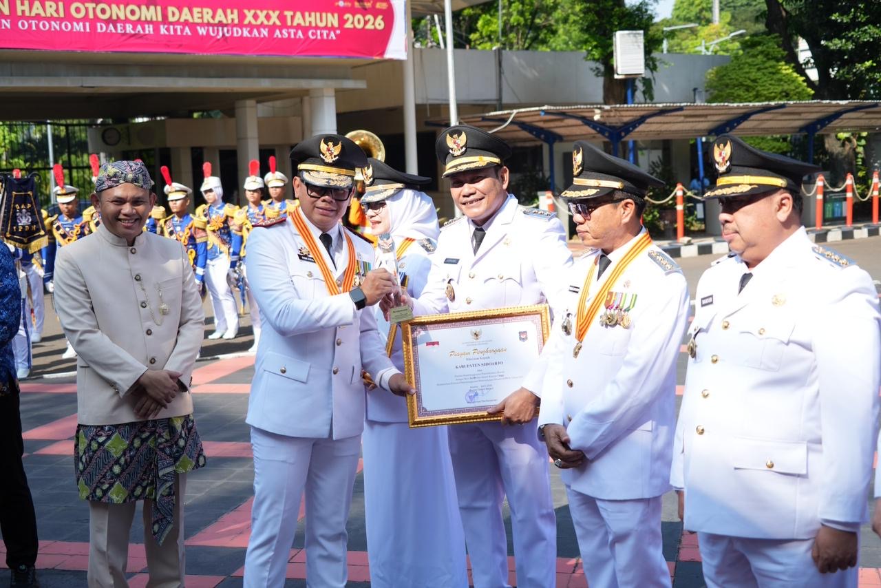 Sidoarjo Raih Penghargaan Kinerja Pemerintah Daerah Tertinggi Nasional