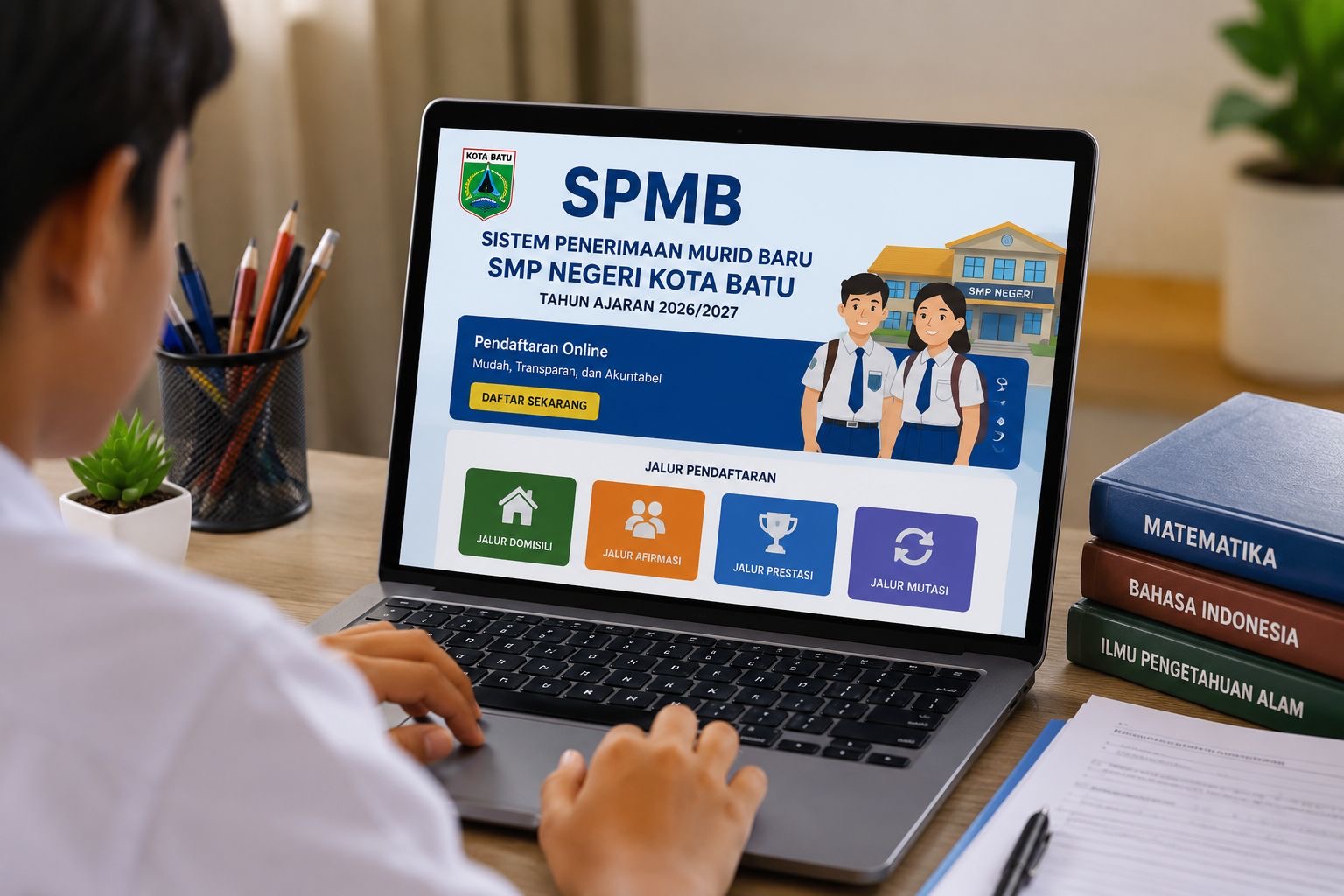Tak Ada Celah Titipan, SPMB SMP Kota Batu 2026 Digelar Transparan Secara Online