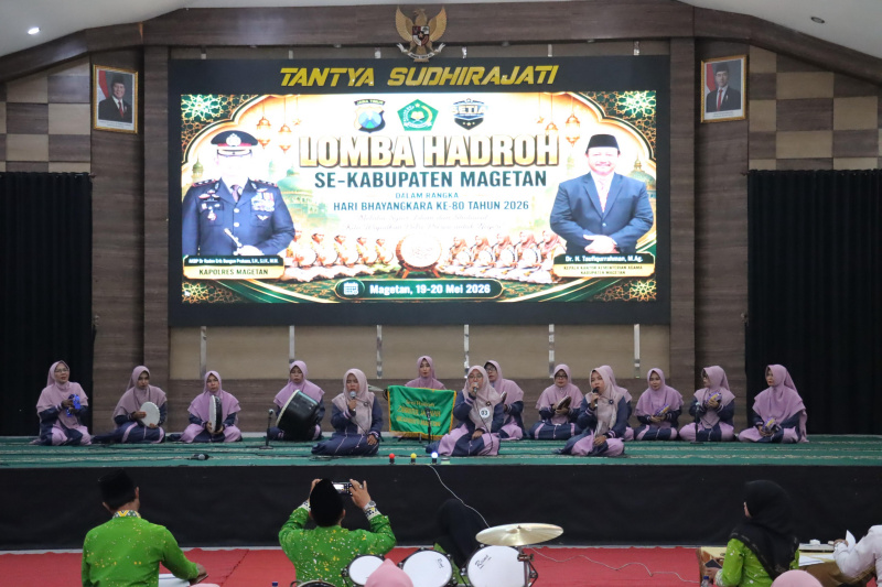 Polres Magetan Gelar Lomba Hadroh Se-Kabupaten Magetan