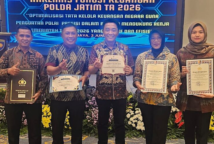 Kelola Anggaran Secara Akuntabel, Polresta Malang Kota Sabet Empat Penghargaan