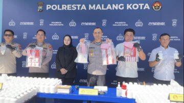 Polresta Malang Kota Bongkar Sindikat Narkoba, Sita 2 Kg Sabu dan 490 Ribu Pil Dobel L 46 IMG 6657