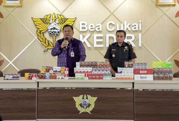 Operasi Dua Hari di Kota Kediri, Petugas Sita 6.896 Batang Rokok Ilegal