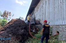 Tumpukan Limbah Pabrik Sumpit di Ngawi Terbakar, Dua Unit PMK Dikerahkan 17 Tumpukan Limbah Pabrik Sumpit di Ngawi Terbakar, Dua Unit PMK Dikerahkan
